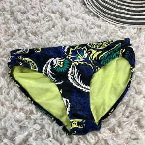ATHLETA- VIVID PATTERN BIKINI BOTTOMS